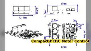 JYQD V9 20B لوحة تحكم المحرك BLDC بدون مستشعر
